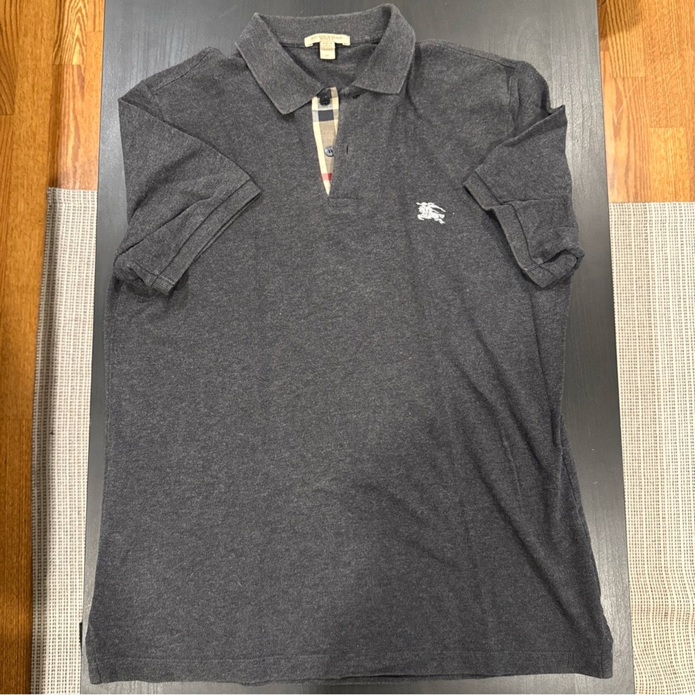 Burberry Charcoal Grey Polo Shirt